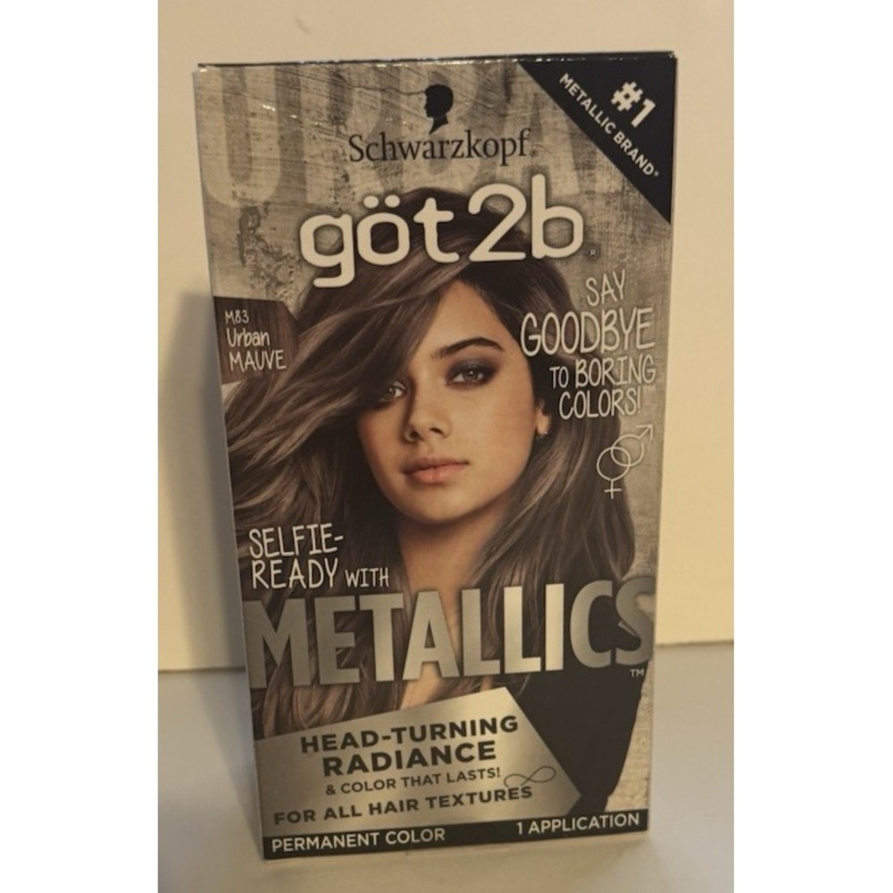 1-Schwarzkopf‎ got2b Metallics Permanent Hair Color M83 Urban Mauve NEW